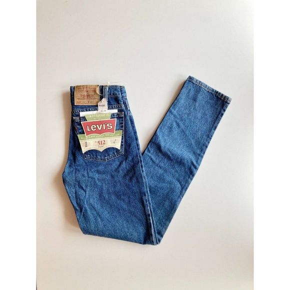 Levi's Other - Men's NWT 90's LEVI'S 512 Vintage Deadstock Medium Rinse Slim Jeans, Size 28x34